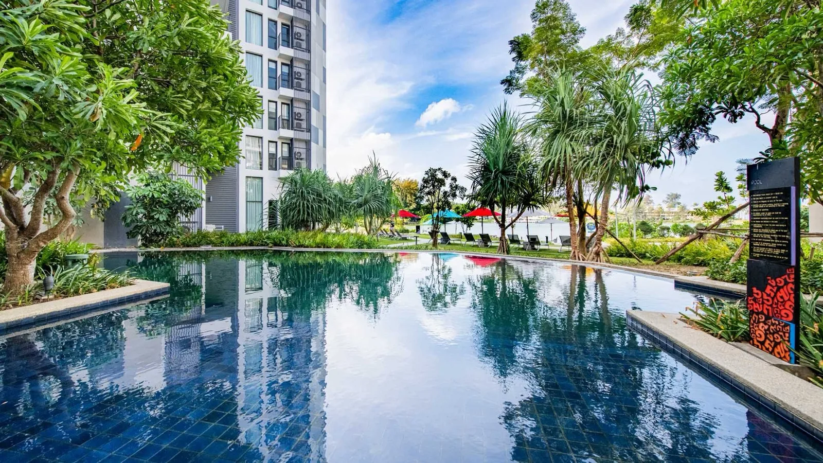 Cassia2 pool at Cassia Phuket surrounded by tropical gardens