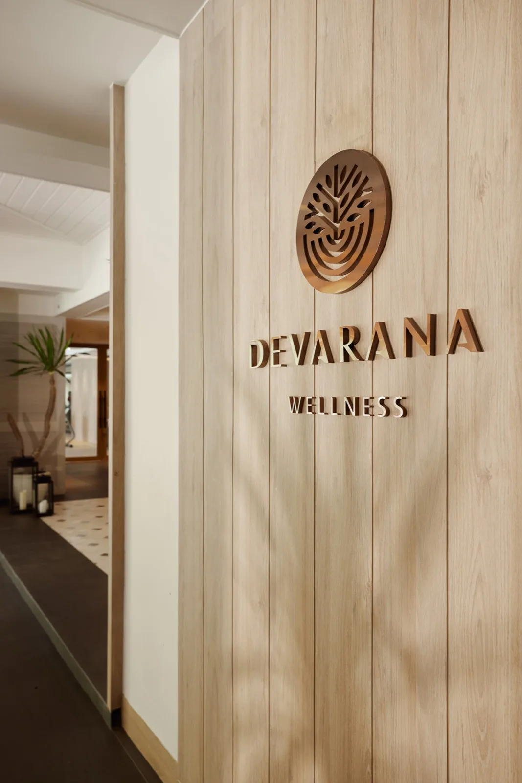 Entrance sign of Devarana Wellness spa at Dusit Thani Hua Hin