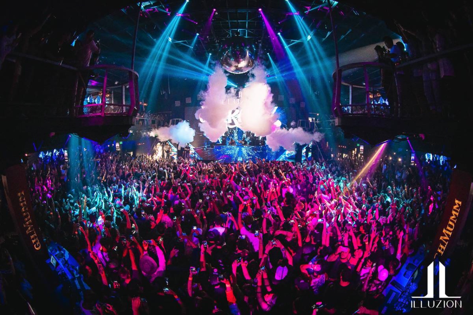 DJ and dance floor at Illuzion, a leading nightclub in Phuket