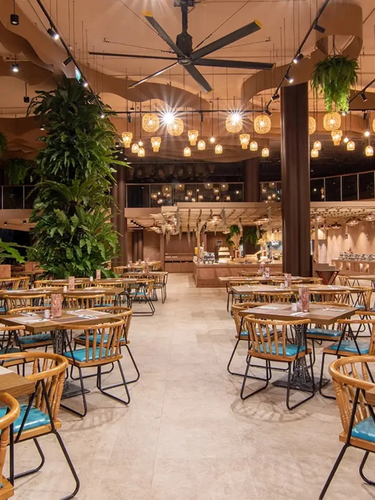 Interior of Mookkoo Nest restaurant at Pamookkoo Resort, Kata