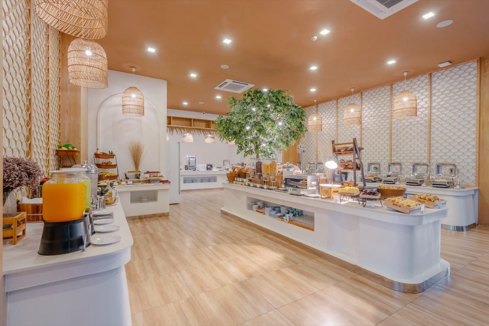 Buffet counter in the restaurant at Phuket Emerald Beach Resort, Karon