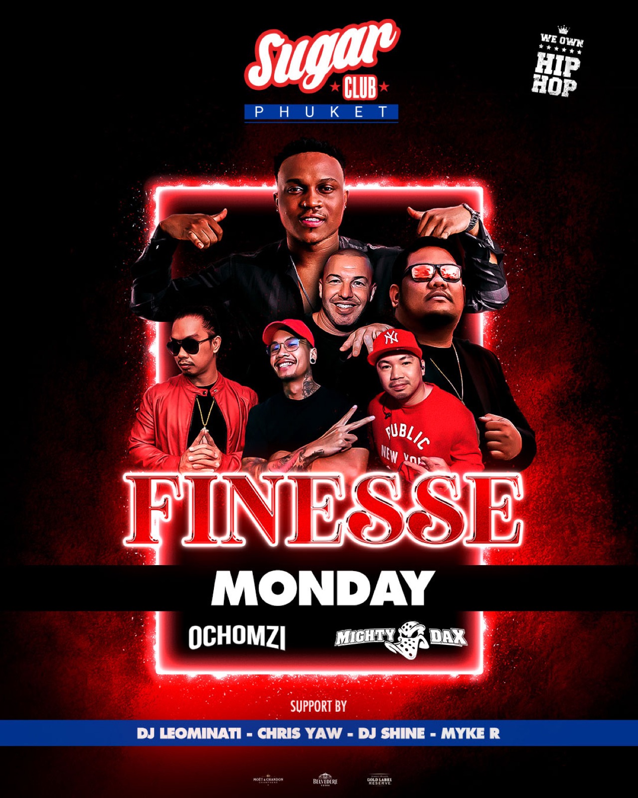 Monday Finesse hip hop night at Sugar Club Phuket