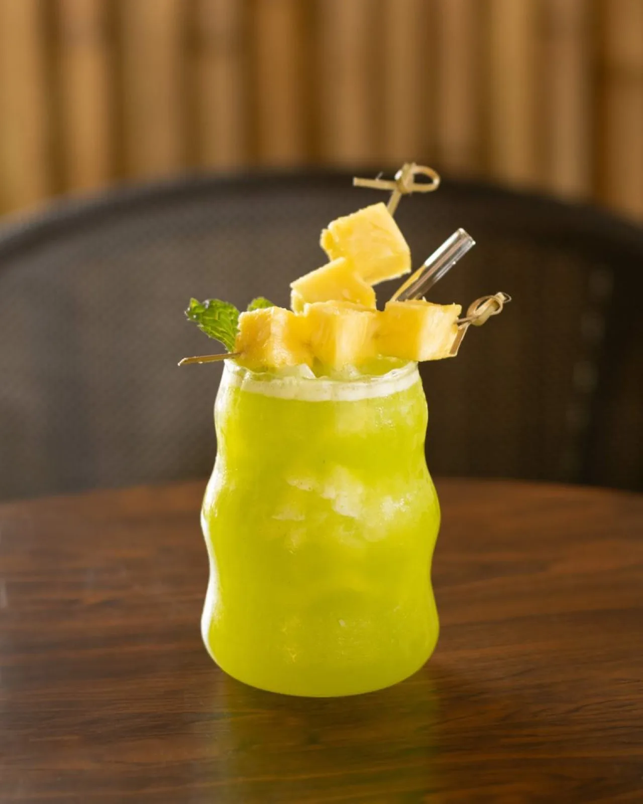 Fresh fruit drink from Deffi's Café at Vihara Sanctuary, Koh Samui